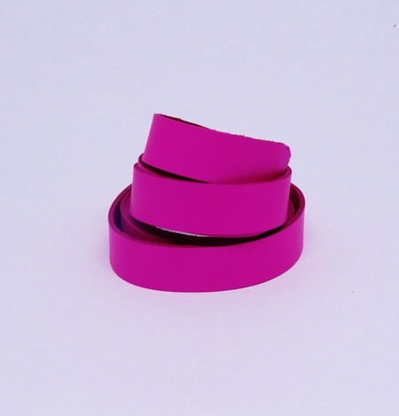 Tira de Couro Pink 2cm