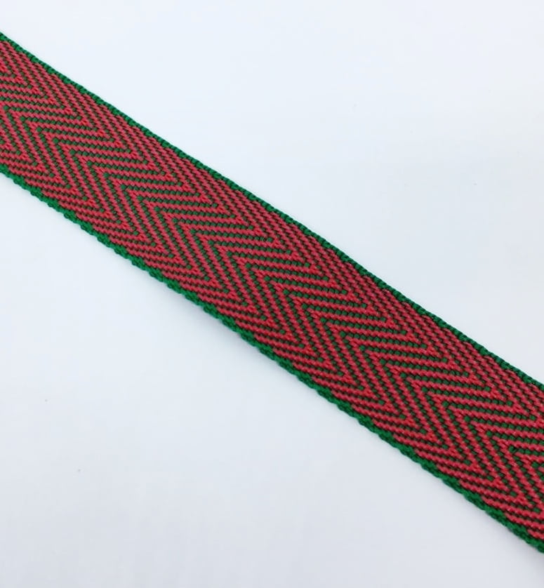 Alça de Nylon Vermelho/Verde 3cm