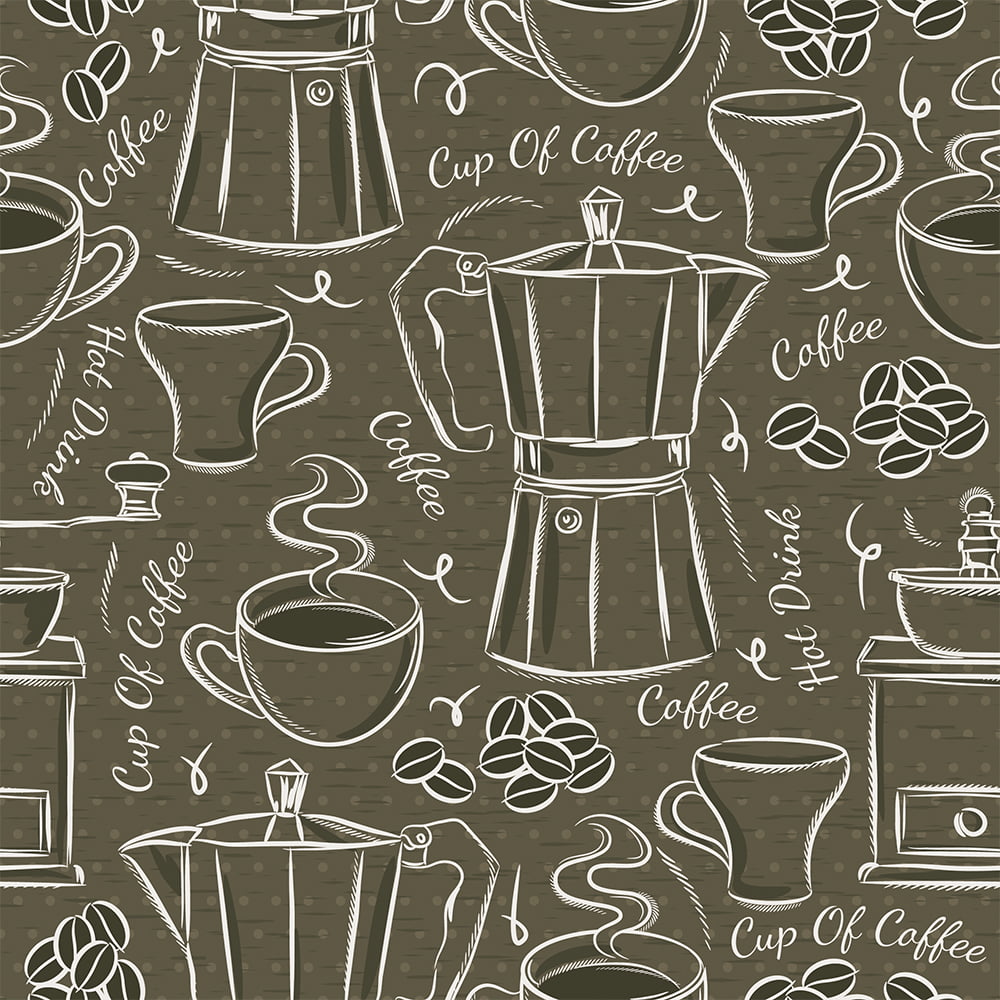 Tecido Cup of Coffe  (Coleção Modern Kitchen)