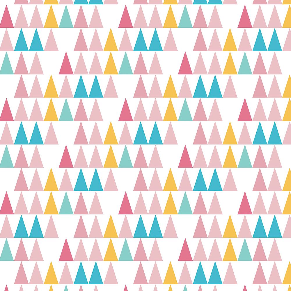 Tecido Triângulos Multicolor