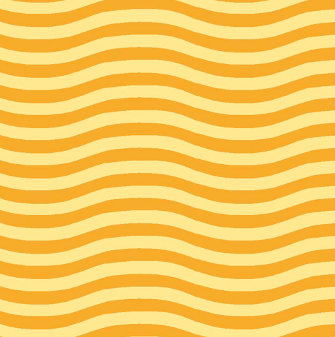 Retalho Tecido Ondas Amarelo (50x36cm)