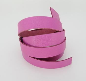 Tira de Couro Rosa Pink 1,5cm
