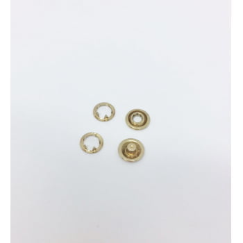 Botão de Pressão Tic Tac nº38 (10mm) Dourado