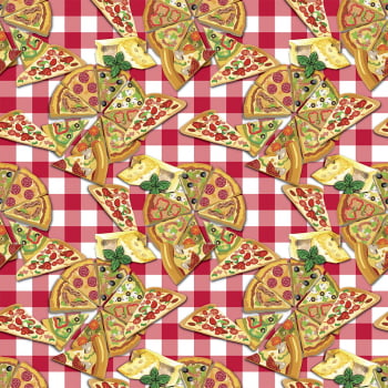Tecido Fatias de Pizza (Coleção Pizza)