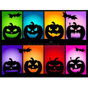 Zíper Grosso nº 5 Paleta com 8 cores Halloween - 16 metros